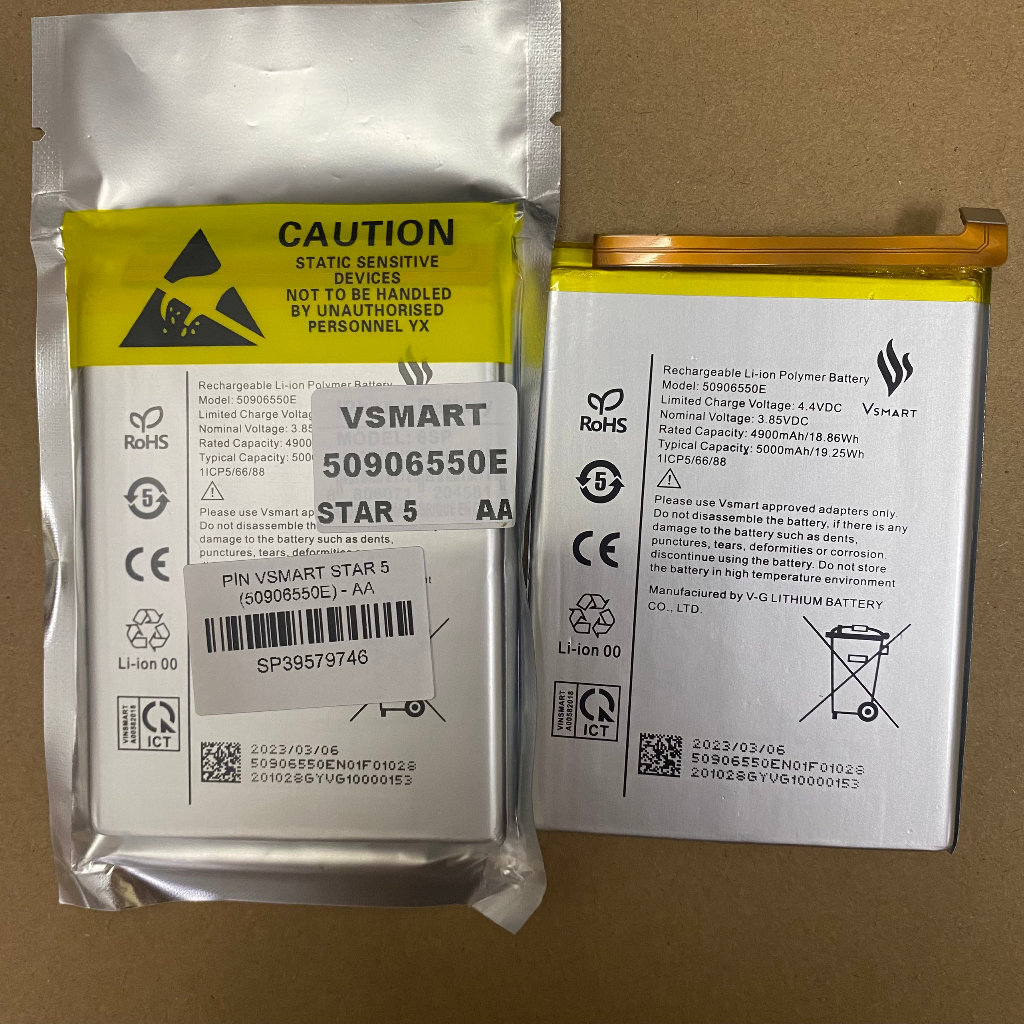 Pin zin Vsmart Star 5  loại AA