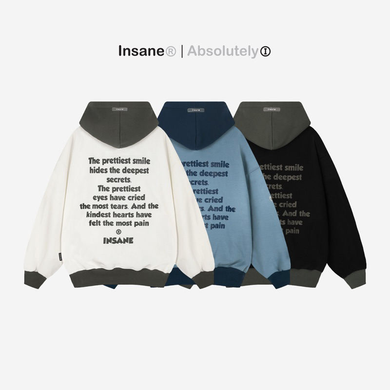 Áo Hoodie Zip INSANE l Inside Out Hoodie Zip