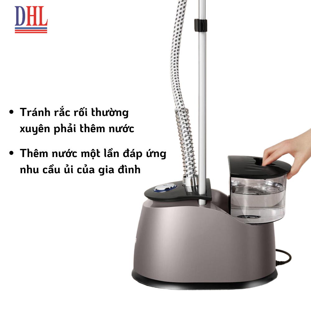 Bàn ủi hơi nước đứng Mitomo GC-899 Max, công suất 2500W, BH 3 năm