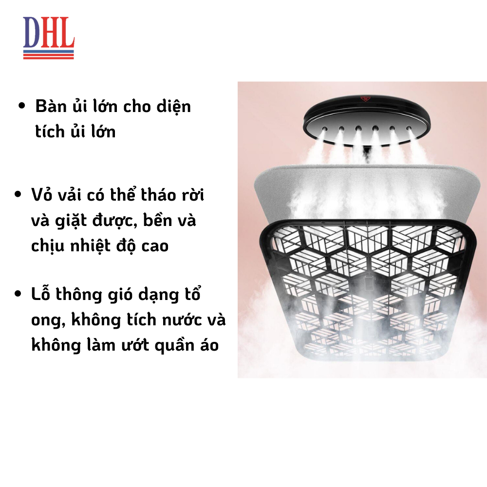 Bàn là hơi nước đứng cao cấp Mitomo GC-899 Max, công suất 2500W, BH 3 năm