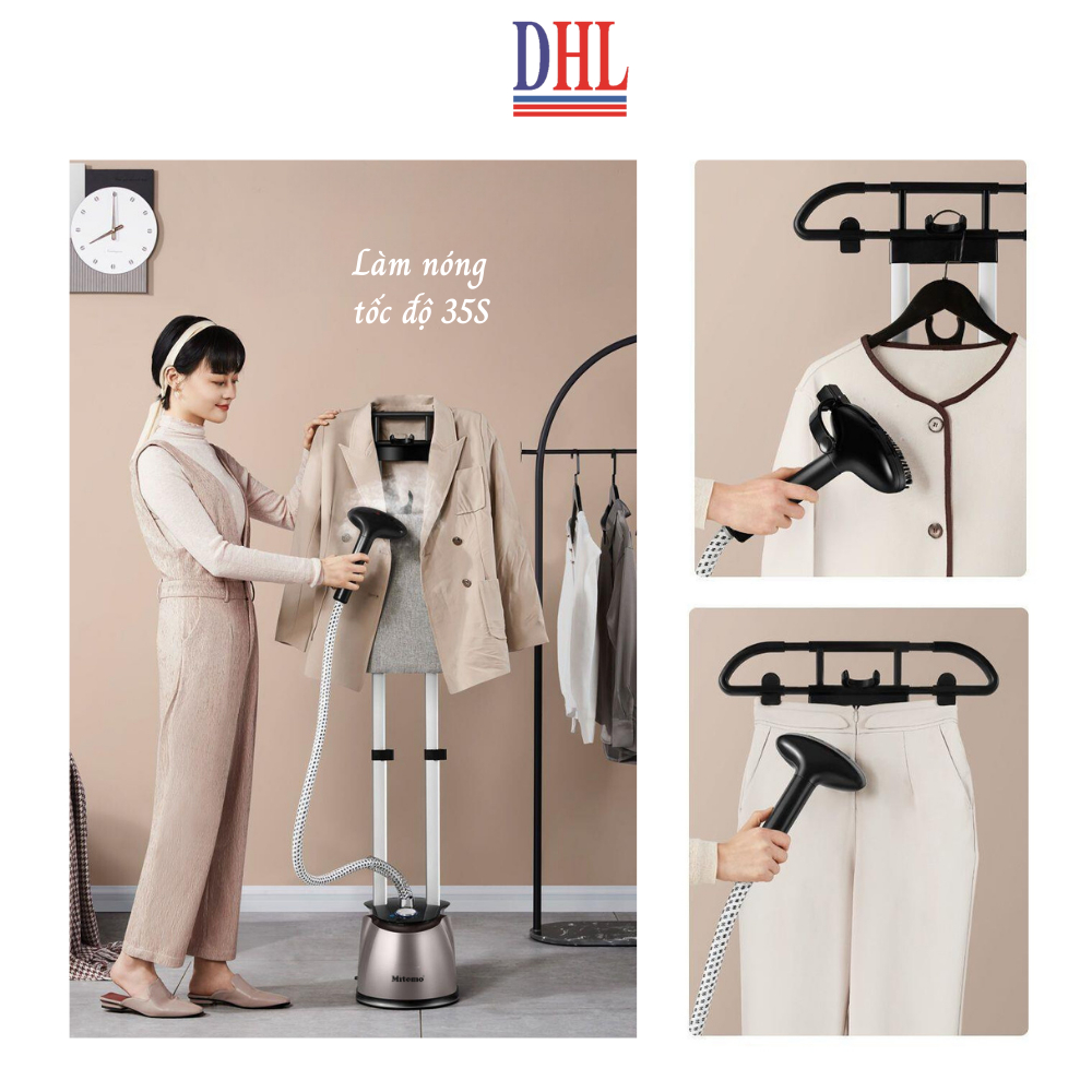 Bàn là hơi nước đứng cao cấp Mitomo GC-899 Max, công suất 2500W, BH 3 năm