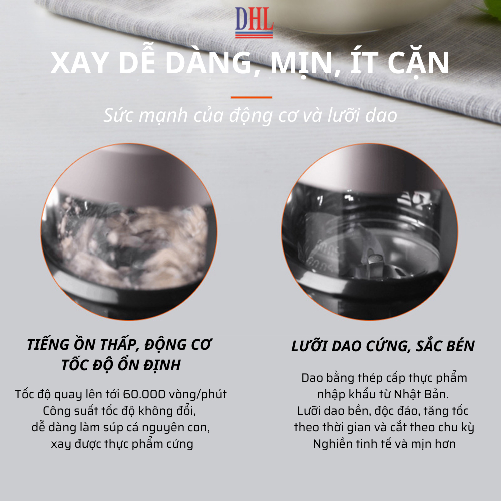 Máy làm hạt sữa đậu nành, nấu cháo, xay nấu đa năng Mitomo MSH-986 MAX - BH 3 năm