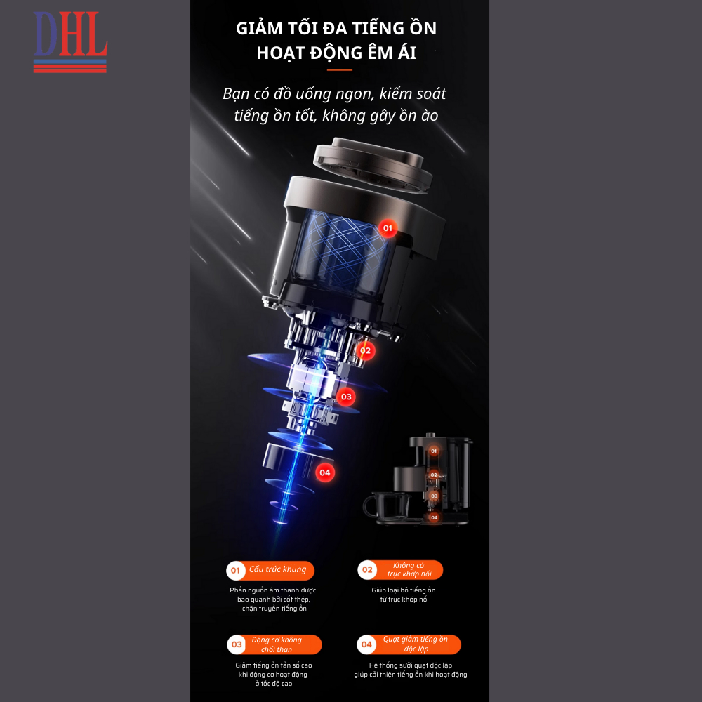 Máy làm hạt sữa đậu nành, nấu cháo, xay nấu đa năng Mitomo MSH-986 MAX - BH 3 năm