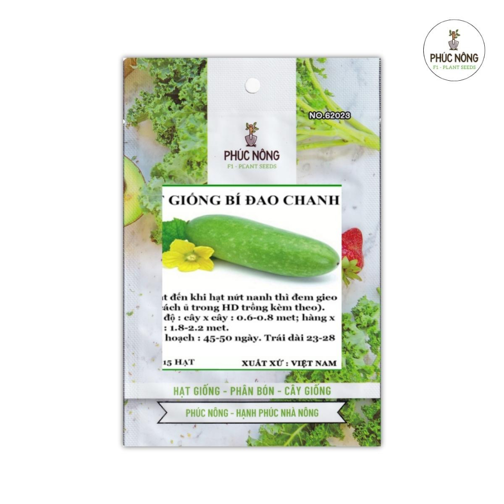 15 hạt - (Hỏa tốc) Hạt giống Bí Đao Chanh