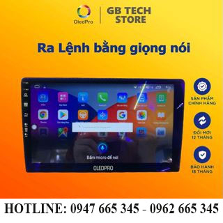 Màn hình android cho ô tô OLEDPRO A5 Ram 2G Rom 32G 8 nhân, có quạt tản nhiệt. Bảo hành chính hãng 18 tháng