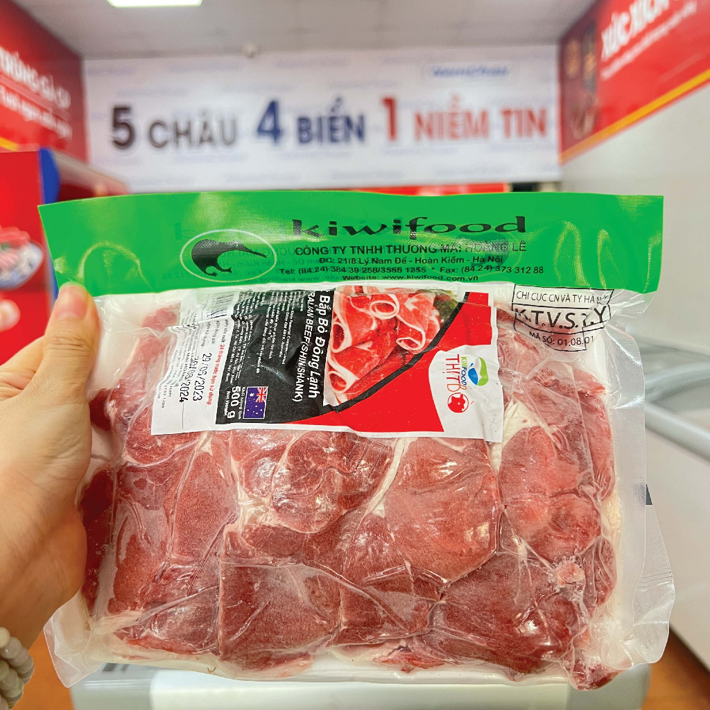 Bắp Bò Mỹ 300gr | 500gr Kiwi Food | 100% nhập khẩu | Dùng ăn lẩu và nướng