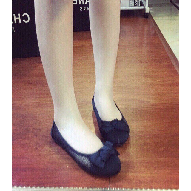 Giày hài bệt nữ chất lưới mũi tròn cute êm chân mã K86