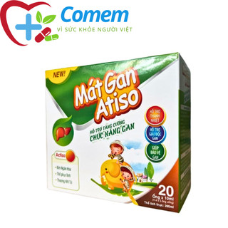 Siro mát gan atiso - giúp giải độc gan, thanh nhiệt mát gan cho bé - hộp 20 ống