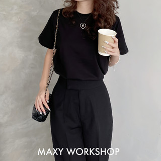 Áo thun nữ cổ tròn Basic Tee Maxy Workshop