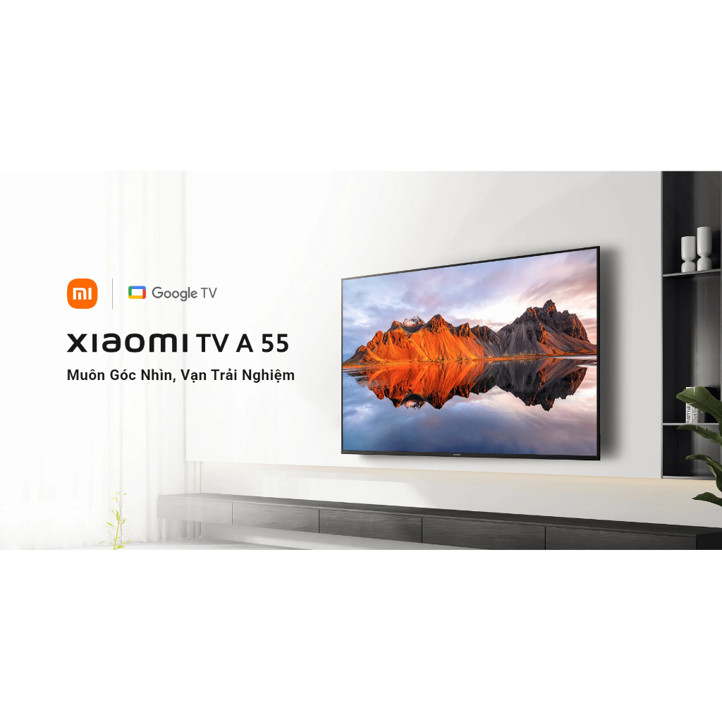 Tivi Xiaomi A Pro 55inch Hệ điều hành Google TV, Độ phân giải 4K UHD - Bảo hành 2 năm