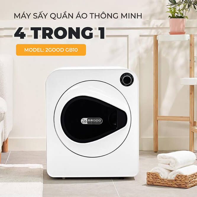 Máy sấy Quần Áo Thông minh 4in1 2GOOD GB10  - Hàng Chính Hãng Bảo Hành 12 Tháng