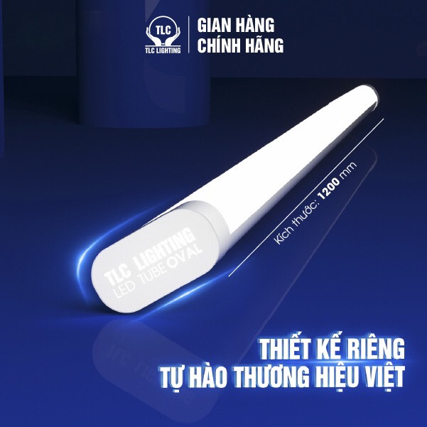 Đèn Tuýp LED 1.2m Oval TLC LIGHTING