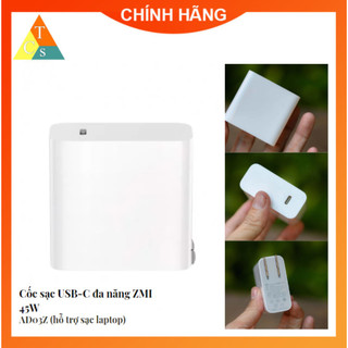 Zmi 45w usb-c power adapter-cốc sạc usb-c đa năng xm 45w sạc nhanh quick charge 3.0