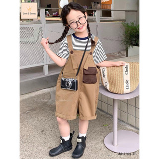 Set yếm kaki hàng thiết kế bé gái