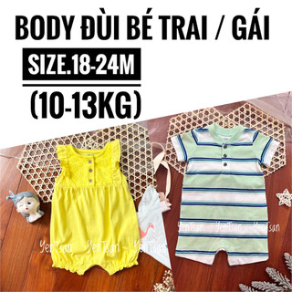 Size 18-24m Body đùi cotton xuất dư cho bé, body đùi carter, body đùi geo, romper đùi