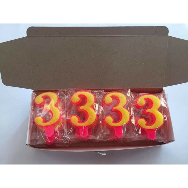 - Hộp 20 nến số - Trang trí bánh sinh nhật bánh kem