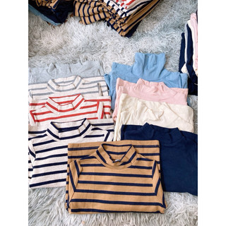 Sét 3 áo cotton len cổ 3p bé trai gái