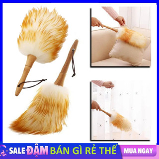 Chổi Quét Bụi Tĩnh Điện Lông Cừu Đầu Lông Mềm Mịn Dễ Dàng Làm Sạch Bụi Bẩn Mà Không Làm Ảnh Hưởng Đến Bề Mặt Sản Phẩm