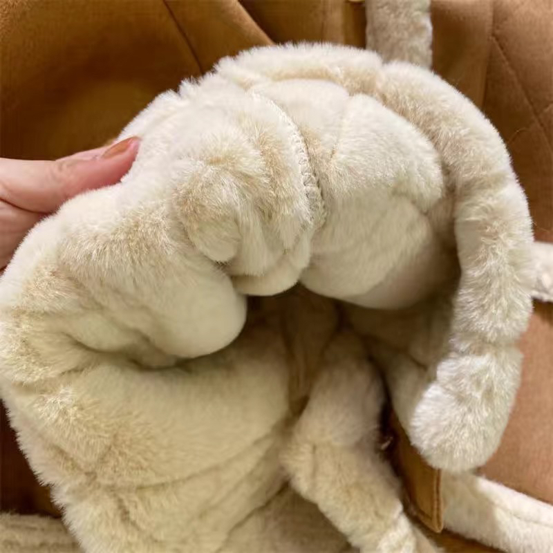 Áo khoác lông cừu cho bé,áo khoác da lộn lót lông sành điệu cho bé gái