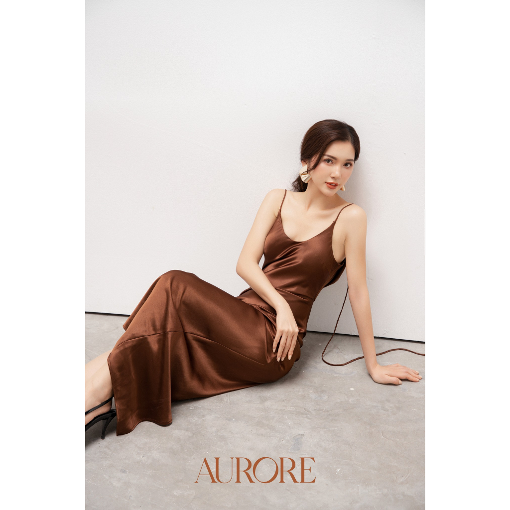 Đầm lụa hai dây Lady - Aurore Cloth