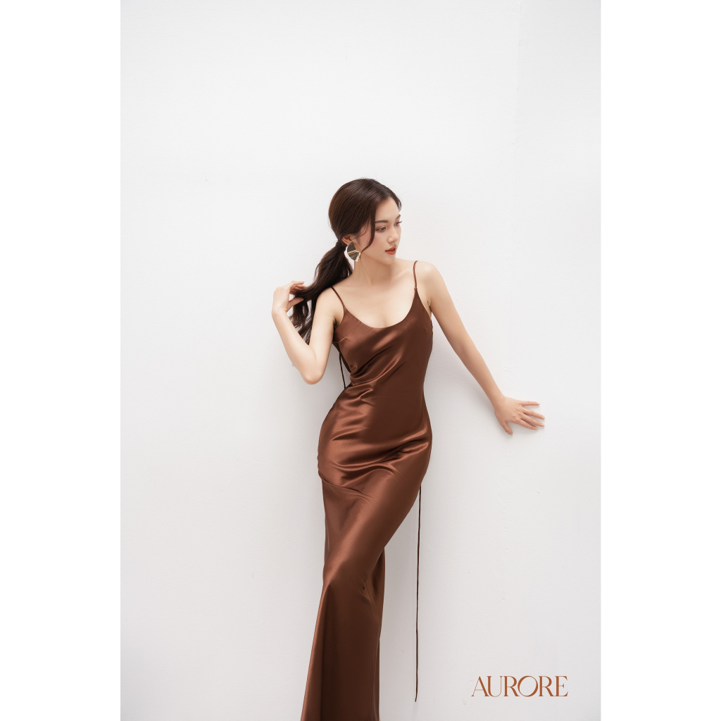 Đầm lụa hai dây Lady - Aurore Cloth