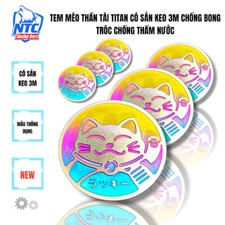 Tem mèo, thần tài titan 3 size 2.8cm- 4cm -4.5cm 6cm