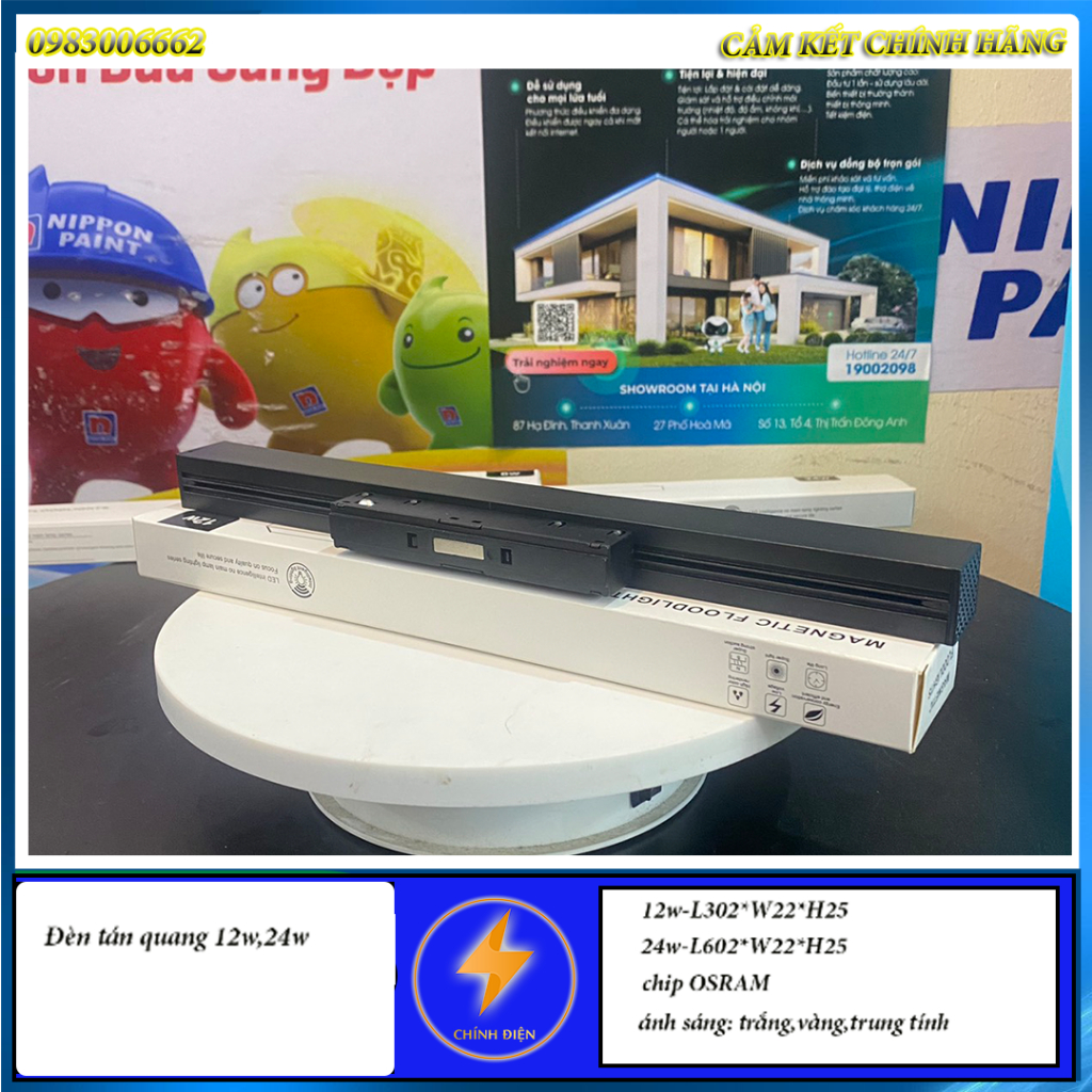 Đèn tán quang ray nam châm 12w,24w bảo hành 2 năm