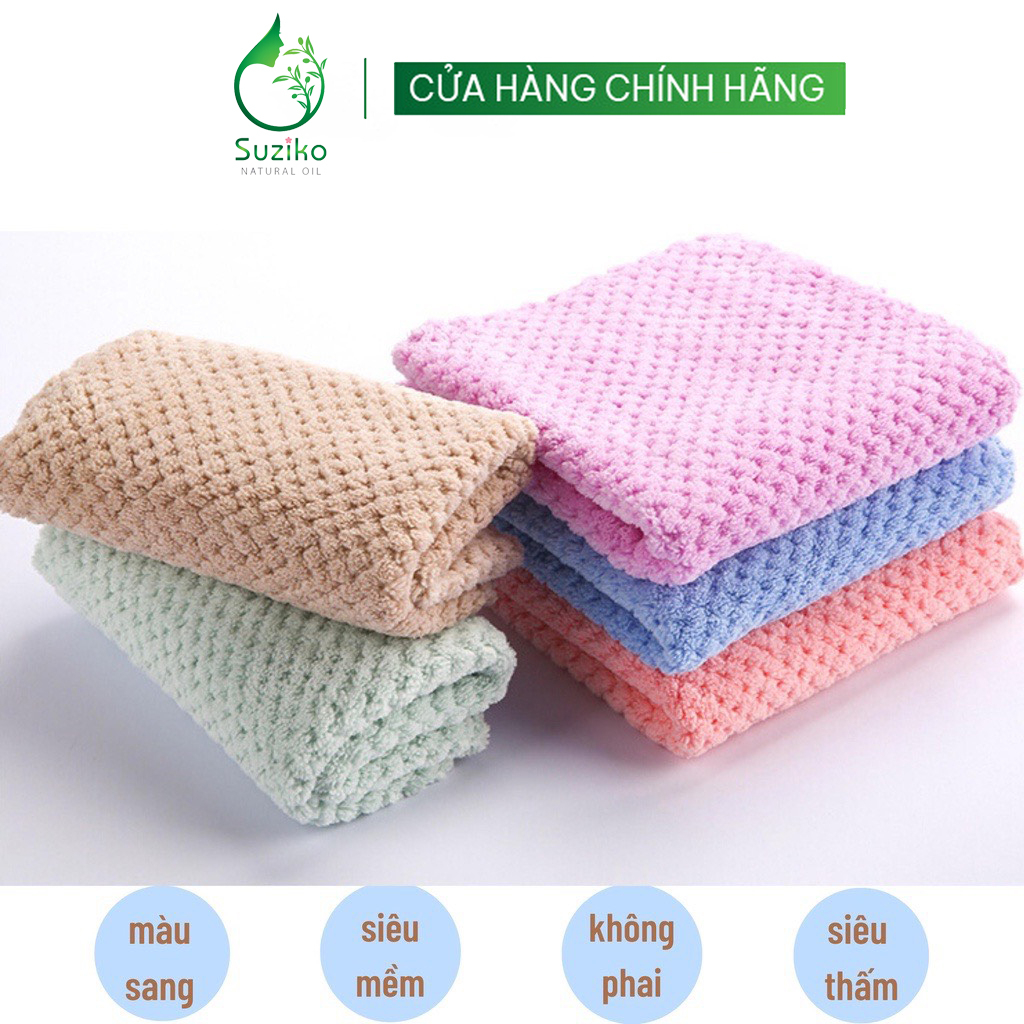 Khăn tắm dạng lưới siêu thấm nước, khăn lau sợi microfiber cao cấp siêu mềm, siêu nhẹ 40x75cm công nghệ Nhật  K07