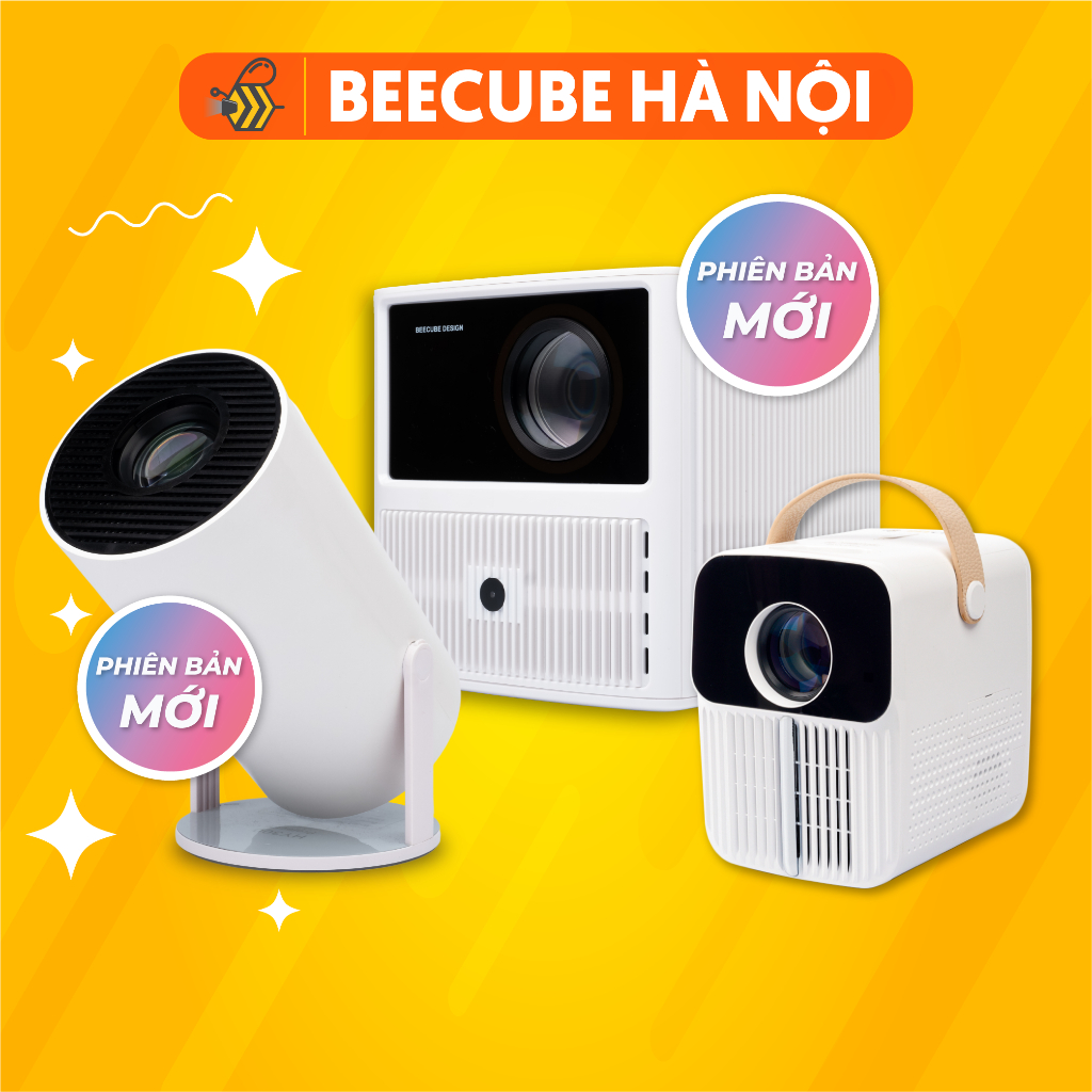 Máy Chiếu Mini Cho Điện Thoại, Beecube Xtreme, X2 Max, X1 Chính Hãng. Máy Chiếu Phim Mini Tại Nhà Chất Lượng 4K, Full HD