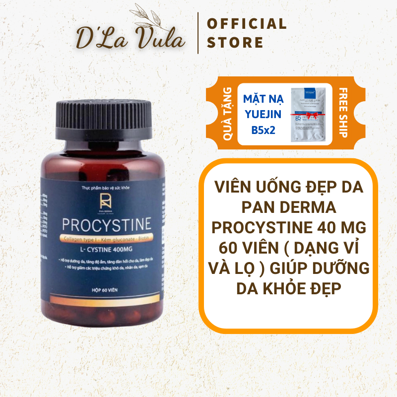 Viên Uống Đẹp Da Pan Derma Procystine 400mg 60 Viên