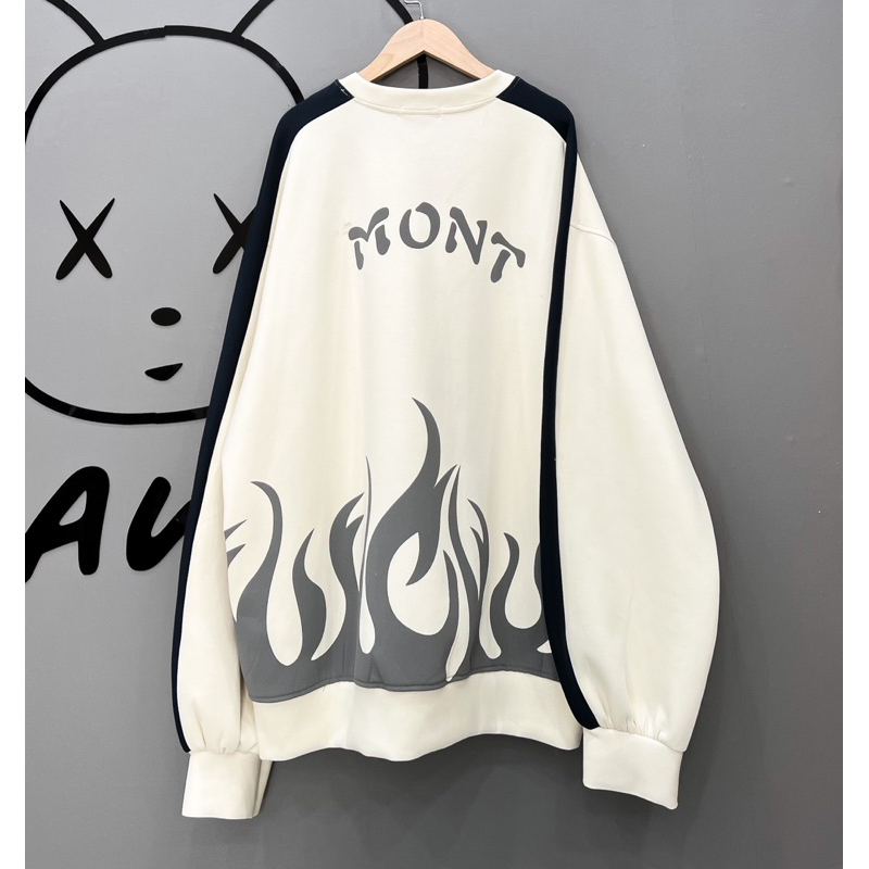 Áo sweater lửa MN MN ,áo nỉ dài tay form rộng