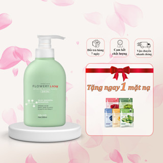 Dầu gội nước hoa muối biển Flowery LADY 500ml [ Tặng mặt nạ Nội Địa Trung ]