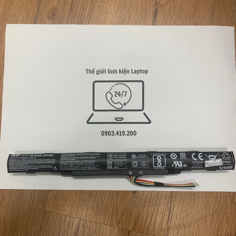 Pin laptop Acer Aspire F5-573, E5-475, E5-476, E5-523, E5-533, E5-575, E5-576, ES1-422, ES1-432, V3-374