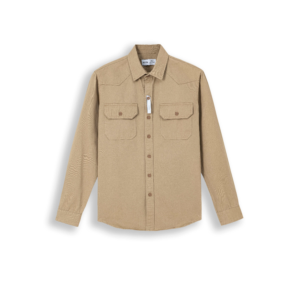 Áo sơ mi kaki nam dài tay form rộng DICYDE 03 cao cấp