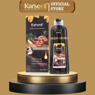 Dầu Gội Phủ Bạc KARSEELL, Phủ Bạc Đen Tóc, Nâu Tóc Từ Lần Gội Đầu Tiên, 100% Thảo Dược Thiên Nhiên