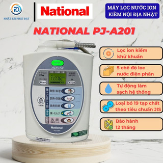 Máy lọc nước ion kiềm National PJ-A201 máy lọc nước nhật bãi lọc 19 tạp chất có hại tạo kiềm tốt cho sức khỏe