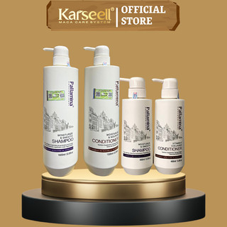 Dầu gội xả keratin Pallamina 1000ml * 2 kiềm dầu phục hồi tóc hư tổn hương nước hoa hàng chính hãng