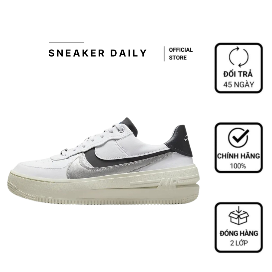 Giày Air Force 1 Low PLT.AF.ORM White Metallic Silver Black DX3199-100 tại Sneaker Daily