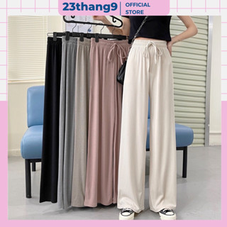 Quần len tăm ống rộng , quần ống suông nữ chất vải mềm mịn hàng Quảng Châu phong cách hàn quốc ulzzangg