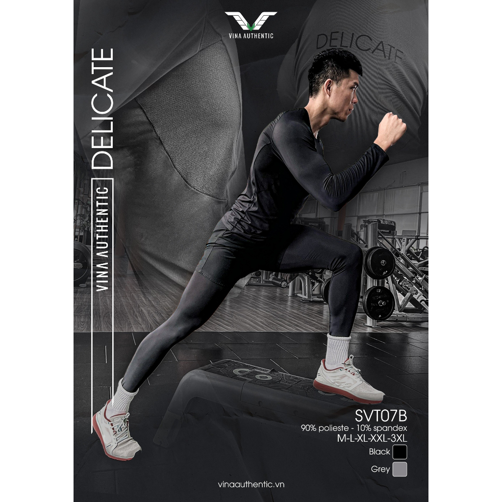 SVT07- Áo Quần Thể Thao Body Giữ Nhiệt Nam, Áo Tập GYM, Đá Bóng, Chạy bộ Vải Thun Co dãn 4 Chiều Thoáng Mát