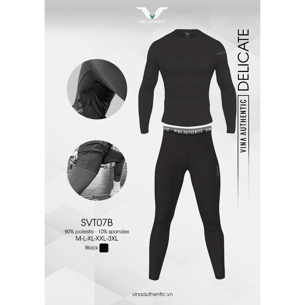 SVT07- Áo Quần Thể Thao Body Giữ Nhiệt Nam, Áo Tập GYM, Đá Bóng, Chạy bộ Vải Thun Co dãn 4 Chiều Thoáng Mát