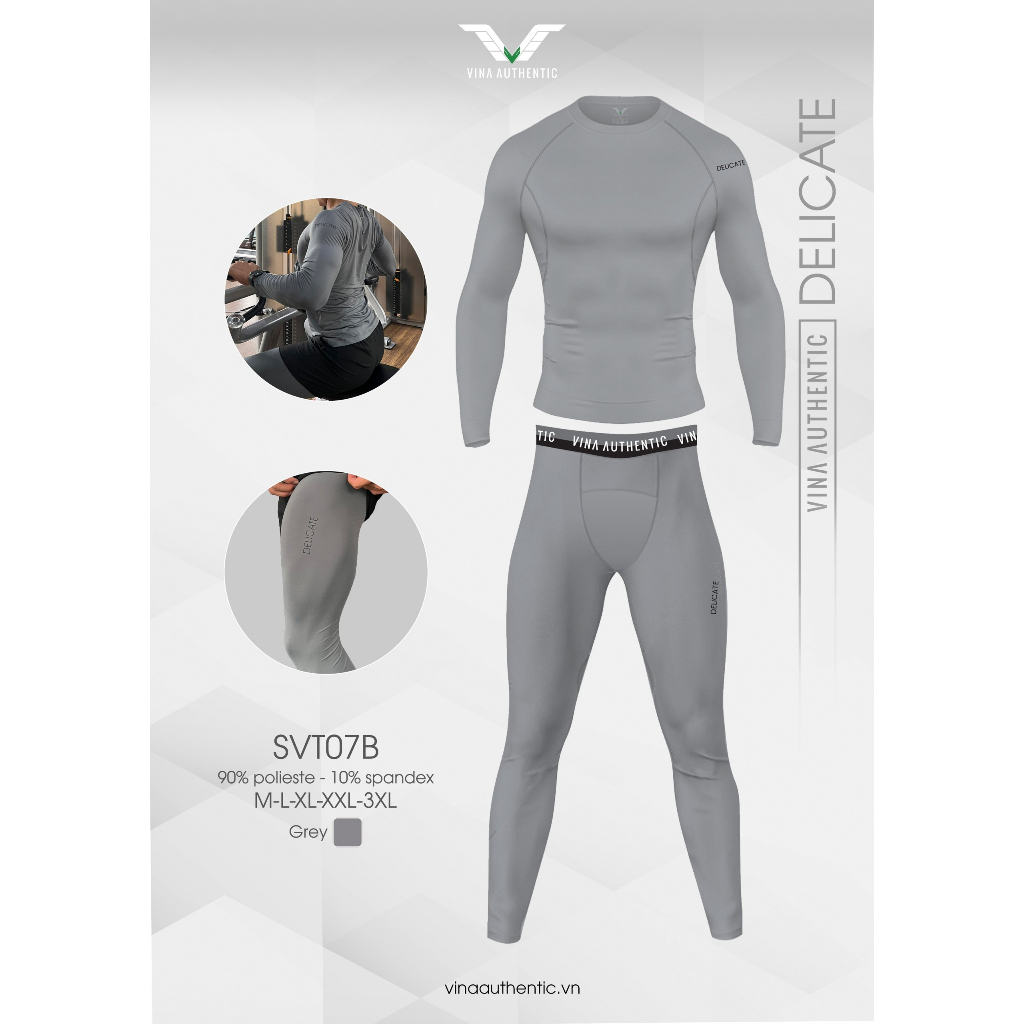 SVT07- Áo Quần Thể Thao Body Giữ Nhiệt Nam, Áo Tập GYM, Đá Bóng, Chạy bộ Vải Thun Co dãn 4 Chiều Thoáng Mát