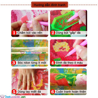 Tranh đính đá Thiếu Nữ Nghệ Thuật  (tranh chưa đính)