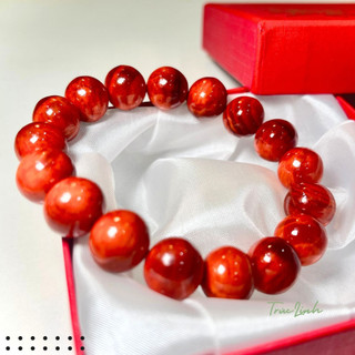 Vòng tay phong thuỷ gỗ thơm huyết long 10ly, gỗ huyết long thấu quang cao cấp