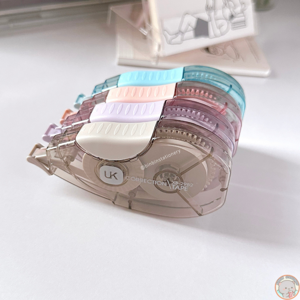 Bút xóa kéo UK Correction Tape màu pastel tối giản lõi dài 20m BXK04