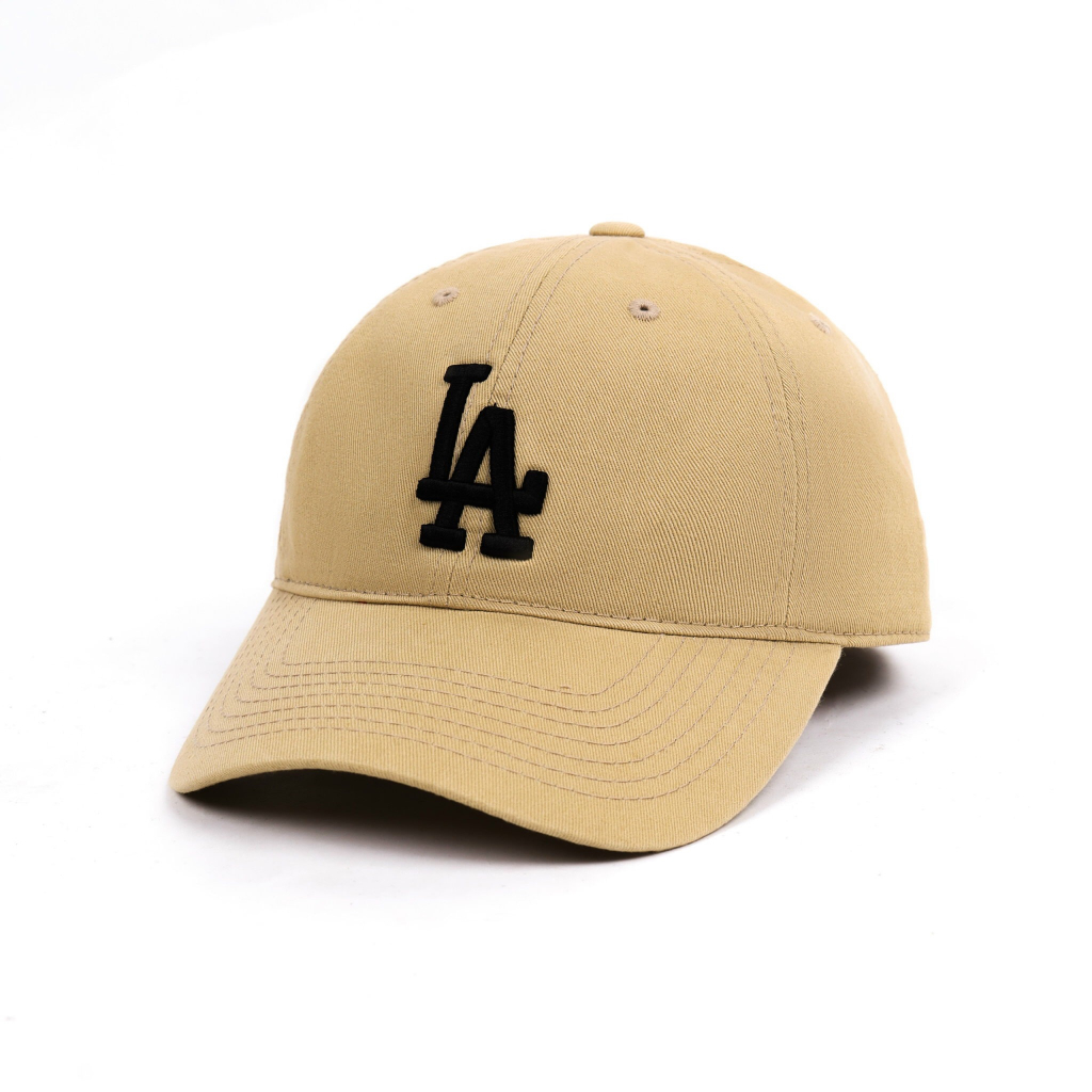 Mũ lưỡi trai MOS CAP thêu chữ LA vải cotton dày dặn, Mũ bóng chày phong cách unisex dành cho nam nữ