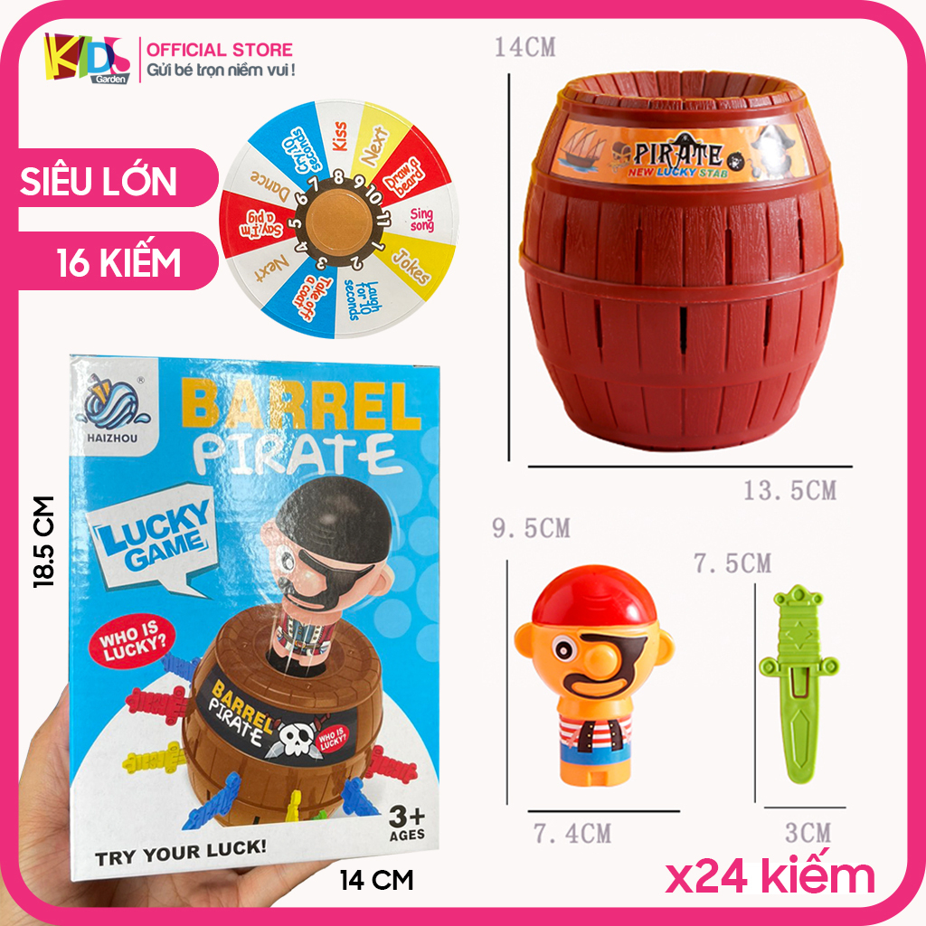 Cá sấu cắn tay đồ chơi đâm hải tặc size lớn cho bé DC16 KIDS GARDEN