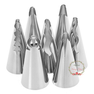 Bộ 7 đui bắt bông kem tạo hình váy búp bê