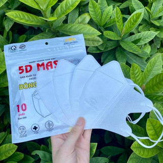 200c size mặt nhỏ (dưới 45kg) - Khẩu Trang 5D Bông Sen Vàng