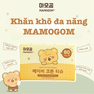 Khăn khô đa năng MAMOGOM, Khăn vải khô đa năng cho bé siêu mềm loại 80 tờ - Umee Babycare